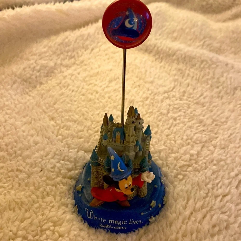 Sorcer Mickey Photo or Recipe Holder WDW Castle